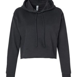 Next Level - Women's Laguna Sueded Raw Edge Crop Hoodie - 9384