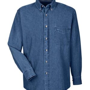 Harriton - Tall Long Sleeve Denim Shirt - M550T
