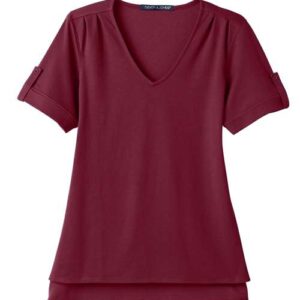 Devon & Jones - Women's CrownLux Performance® Plaited Rolled Sleeve Shirt - DG20WB