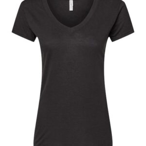 M&O - Women's Deluxe Blend V-Neck T-Shirt - 3542