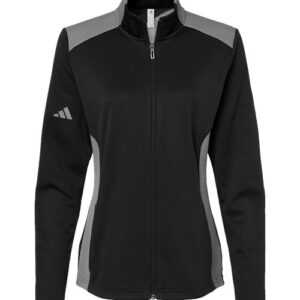 Adidas - Women's Textured Mixed Media Full-Zip Jacket - A529